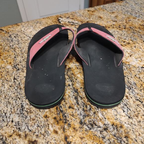 Rare Vuarnet Men's Flip Flops Size 9.5 Black & Pink - ID: Vuarnet - Picture 5 of 9